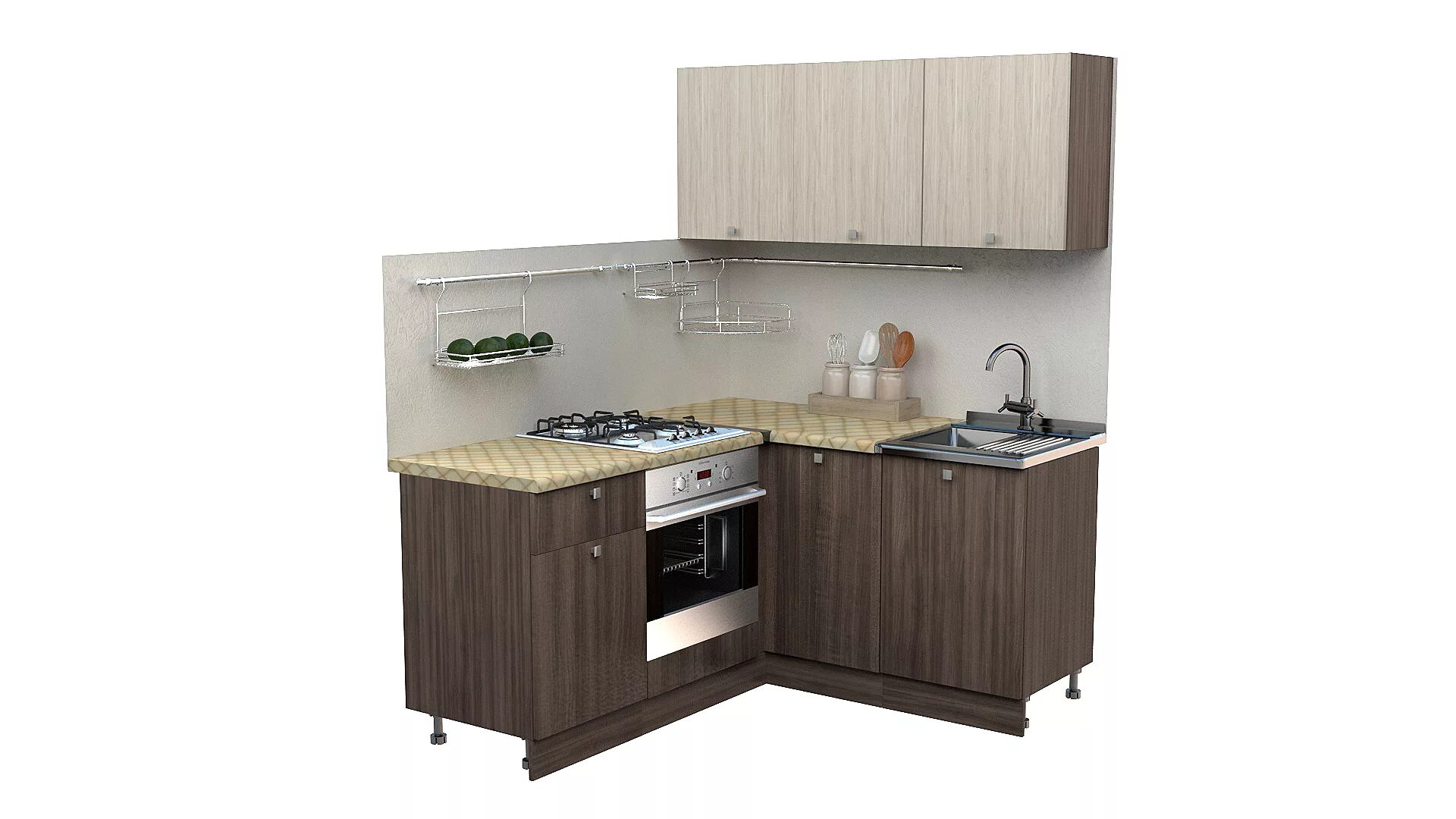 Кухонный гарнитур 1.5 м фото Кухня 1 6 угловая (много фото) - buildfoto.ru