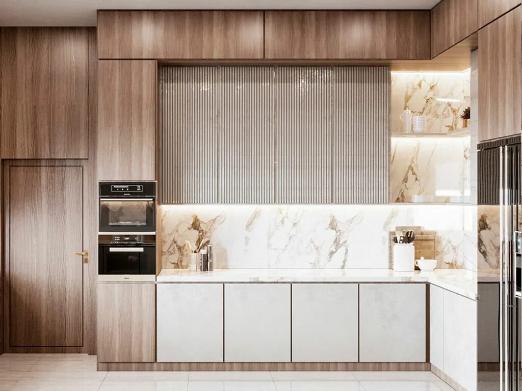 Кухонный гарнитур 2024 года тренд фото Современные кухни 2024 года: 10 новых трендов