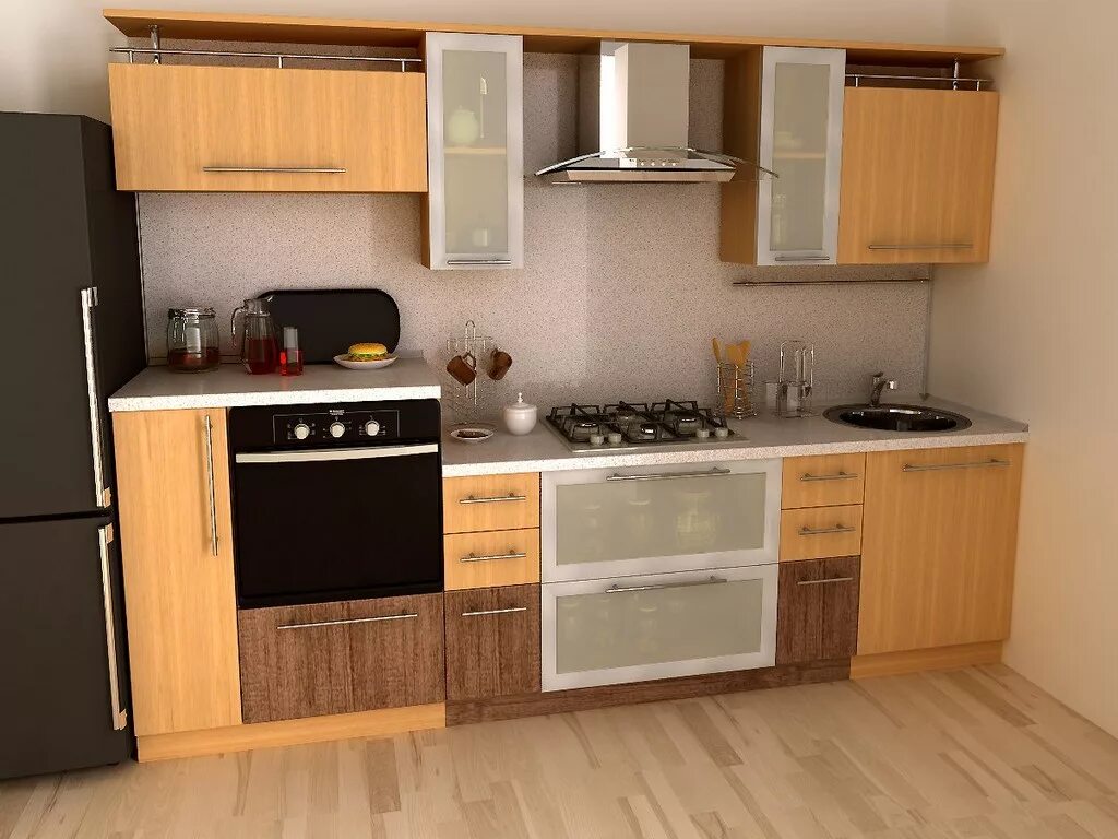 Кухонный гарнитур 2м фото Кухня EK 116 заказать недорого в Москве - 1Кухонный