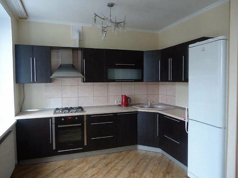 Кухонный гарнитур 3.5 метра угловой фото Кухня Монолит-125 - купить за 24500 руб. в Москве - МФ "Монолит"