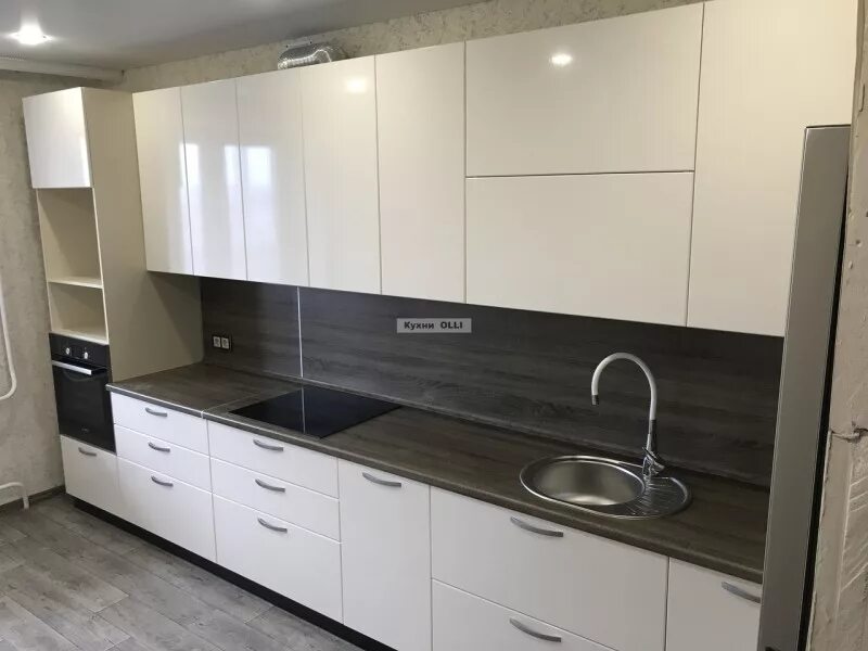 Кухонный гарнитур 4.5 метра прямой фото Кухня OLLI исполнение-12 производства фабрики