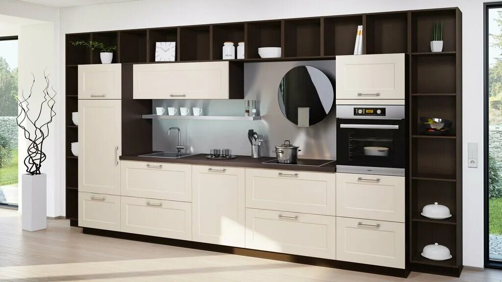 Кухонный гарнитур 4м прямой фото Sachsenkuchen, мебель для кухни, Большая Зеленина ул., 38, Санкт-Петербург - Янд