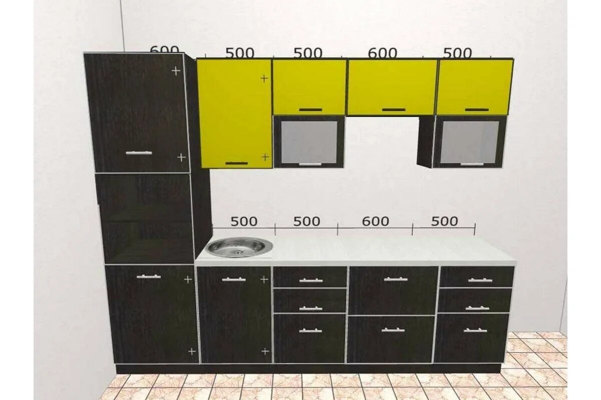 Кухонный гарнитур 4м прямой фото Кухня Валерия М 2700 10085136 купить с доставкой в Санкт-Петербурге, цена 0 руб,