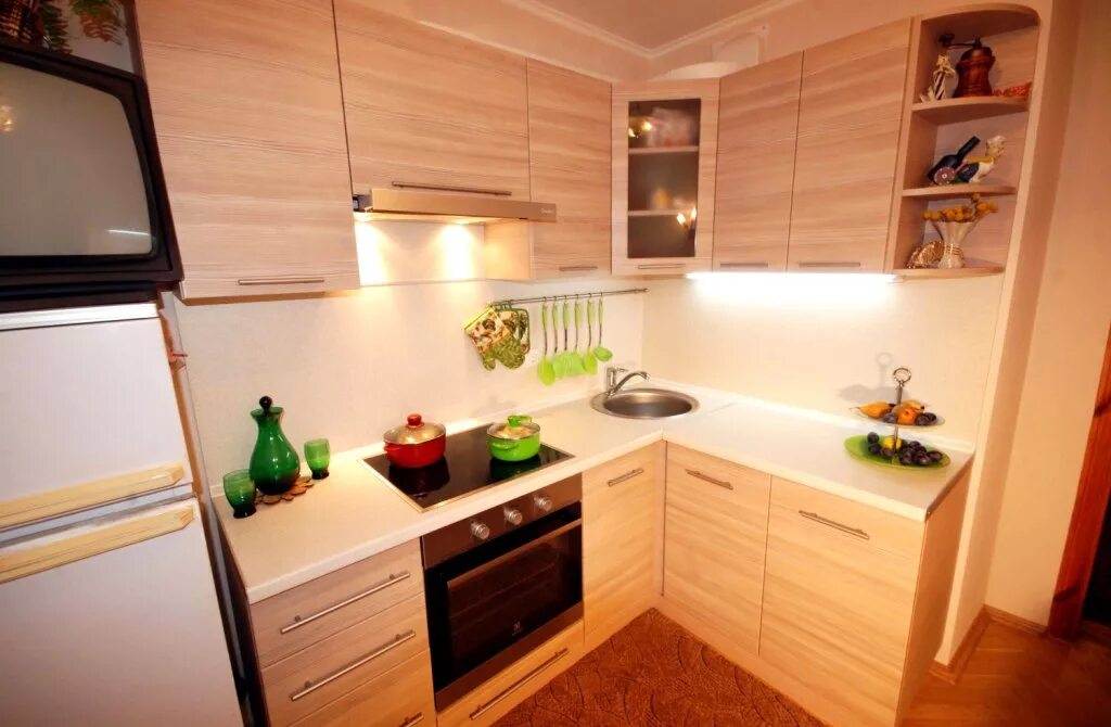 Кухонный гарнитур 5 кв м фото Кухонный гарнитур Черри - Кухонные гарнитуры - Каталог - Westa-n