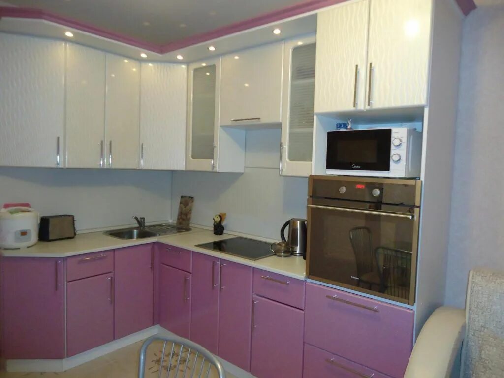 Кухонный гарнитур 9 кв м фото Сиреневая кухня реальные фото примеры Home decor, Home, Kitchen