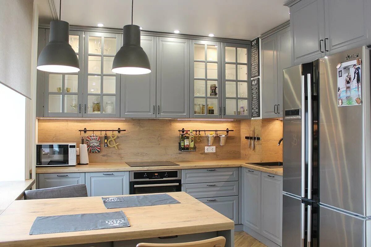 Кухонный гарнитур альбион блеск 1057 10 фото Альбион Мебельное ателье "RedWood"