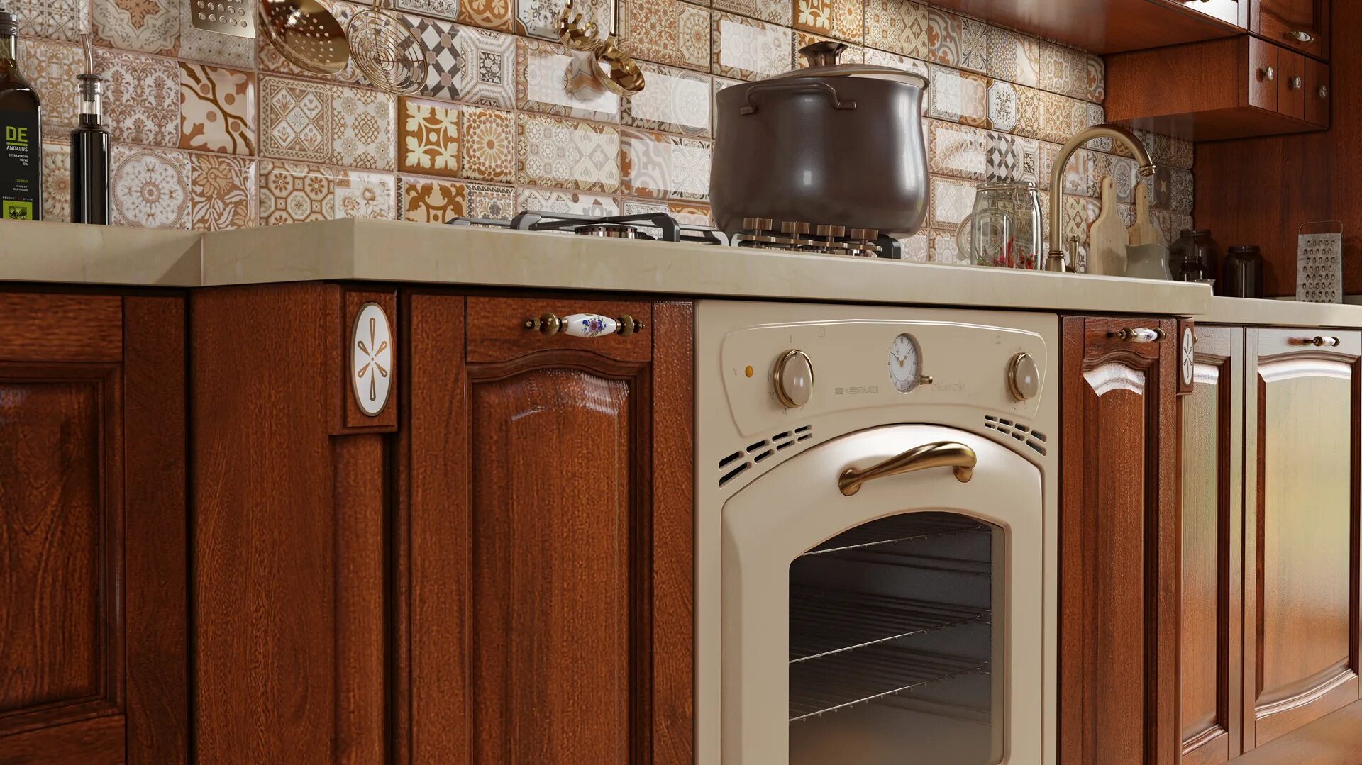 Кухонный гарнитур александрия фото Кухни Акация