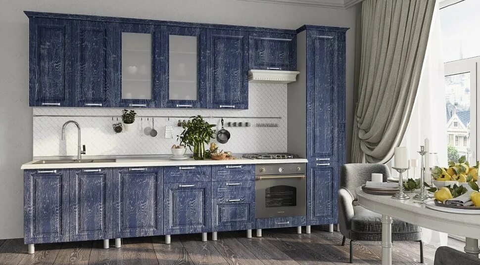 Кухонный гарнитур александрия фото Модульная кухня "Александрия" купить в Воронеже. Цена 19 990 руб. - Галерея Мебе