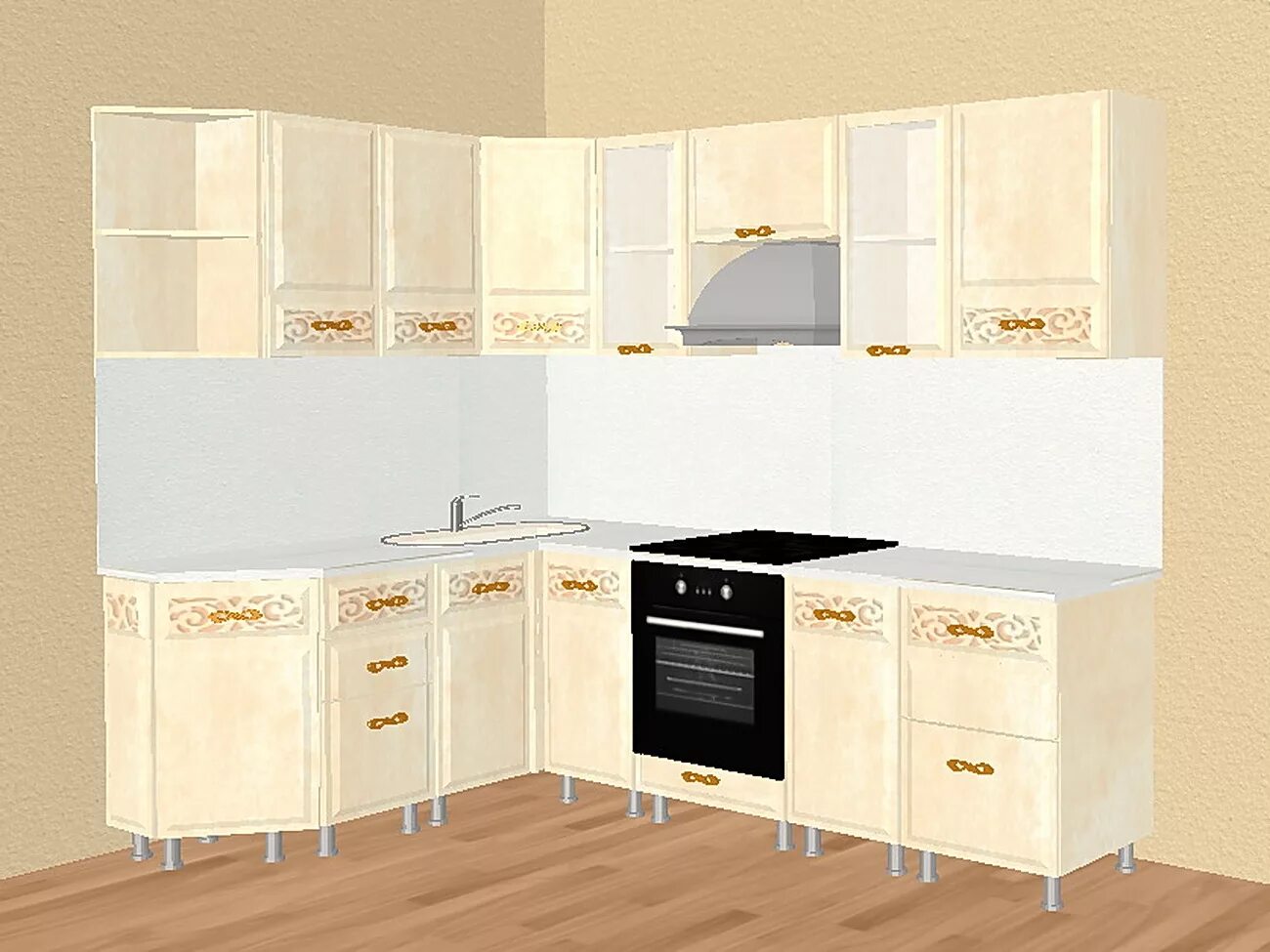 Кухонный гарнитур александрия фото Кухня александрия любимый дом (фото) - diymaven.ru