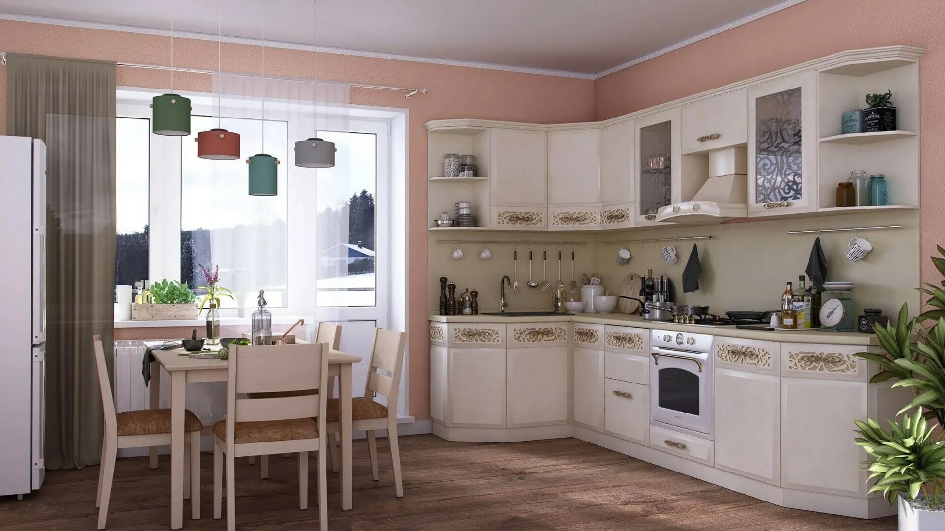 Кухонный гарнитур александрия фото Кухня Шулань купить по цене 314 690 руб. с профессиональной сборкой и доставкой 