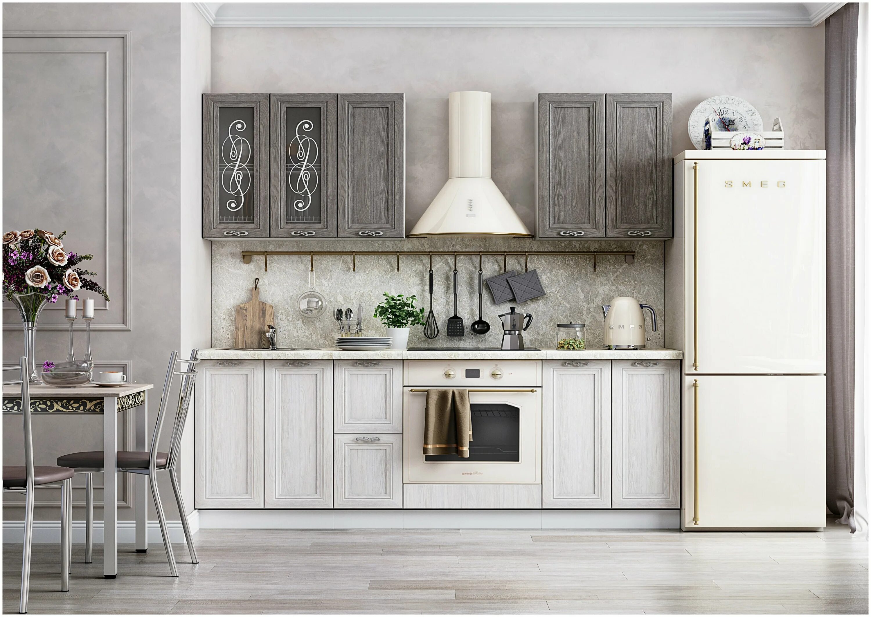 Кухонный гарнитур александрия фото Тумба 600 под духовой шкаф Александрия - купить по выгодной цене на Яндекс Марке