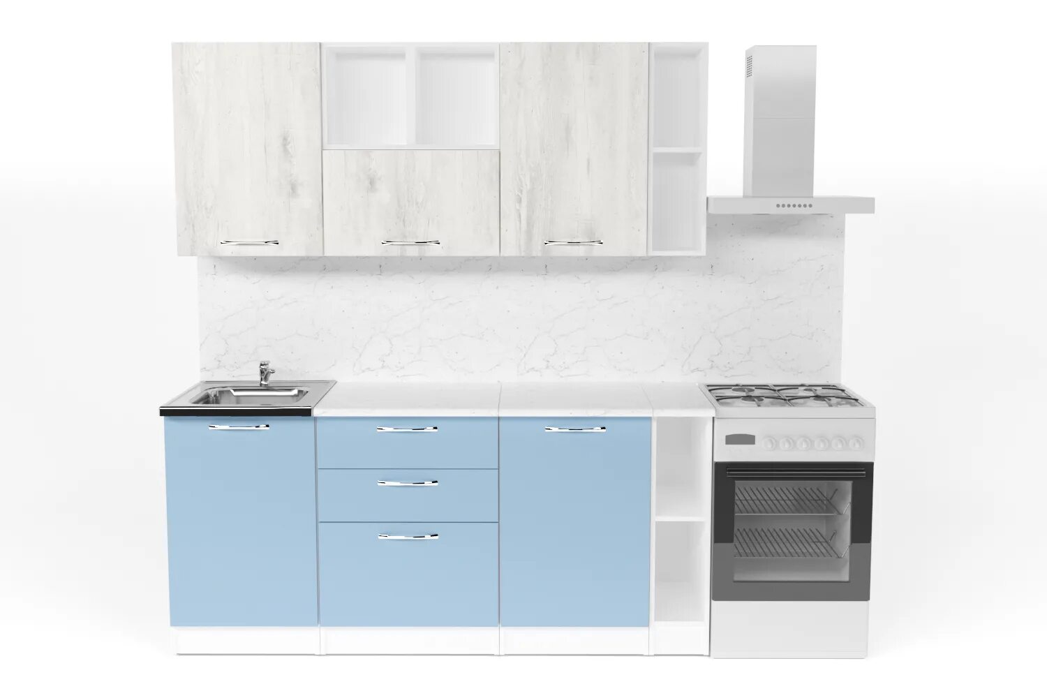 Кухонный гарнитур алиса фото Кухонный гарнитур Мария макси 4 1800 мм - Купить недорого по ценам от производит