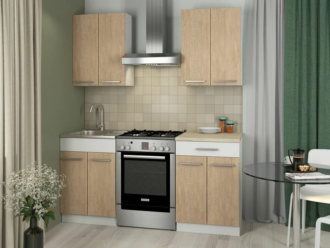 Кухонный гарнитур алиса фото Кухонный гарнитур "Алиса 12" 1200 мм. Купить в Екатеринбурге - Мебельный центр "