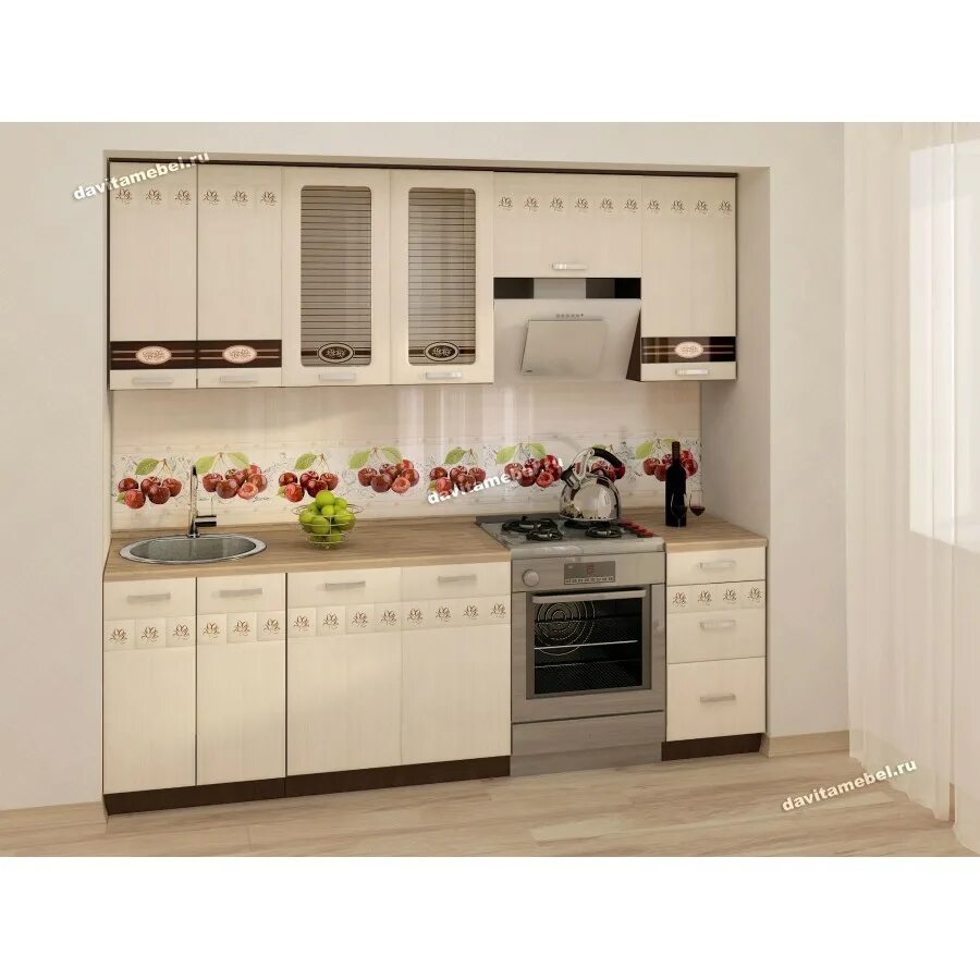 Кухонный гарнитур аврора фото Кухонный гарнитур Аврора 12 (ширина 240 см)