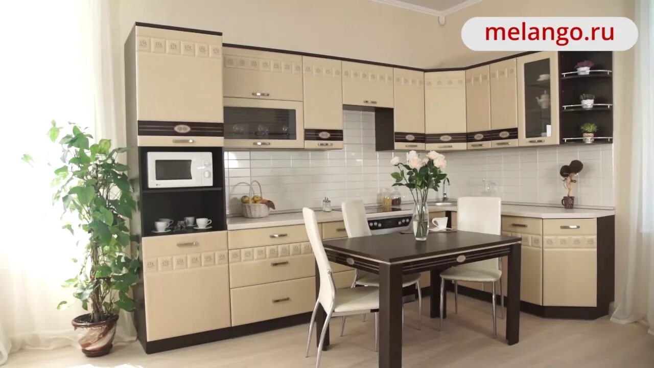 Кухонный гарнитур аврора фото Кухня Аврора от Давита мебель Витра - YouTube