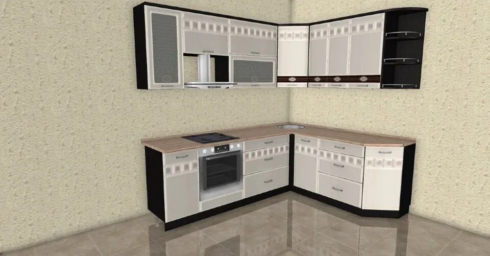 Кухонный гарнитур аврора фото Кухни Аврора Угловые Фото (49 Фото)