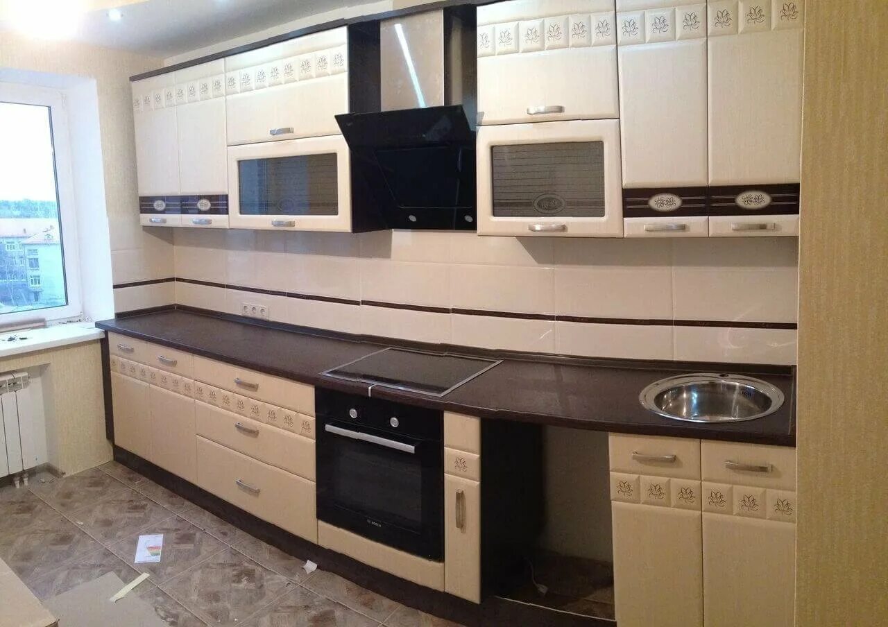 Кухонный гарнитур аврора фото Кухня графит давита - 62 фото