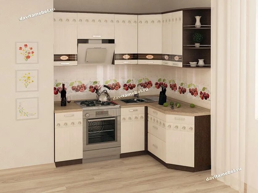 Кухонный гарнитур аврора фото и цены Кухонный гарнитур угловой Аврора 14 (ширина 200х150 см), кухонный гарнитур от фа
