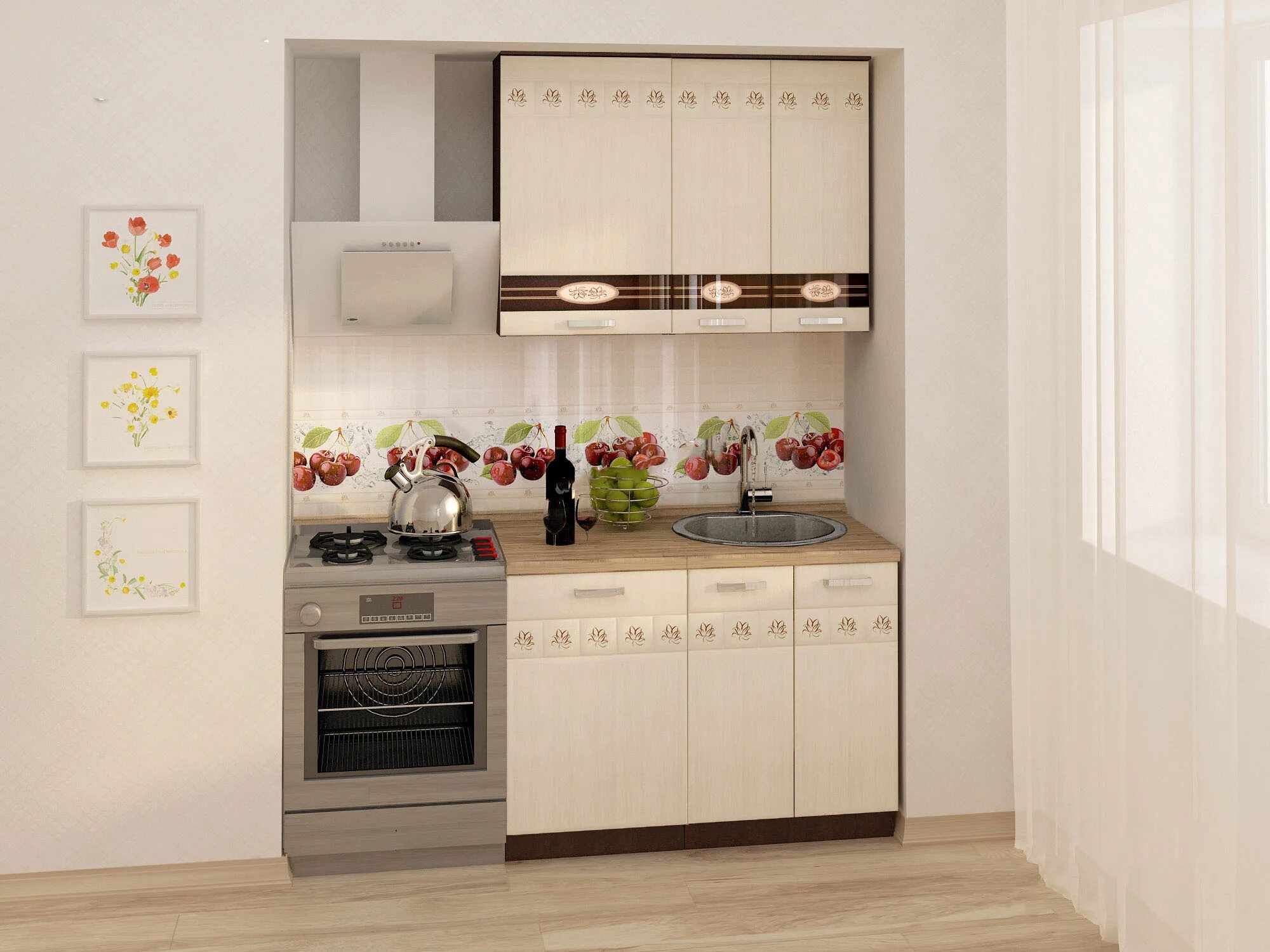 Кухонный гарнитур аврора фото и цены Кухня "Аврора" от 29 920 руб. - Кухни Алтая