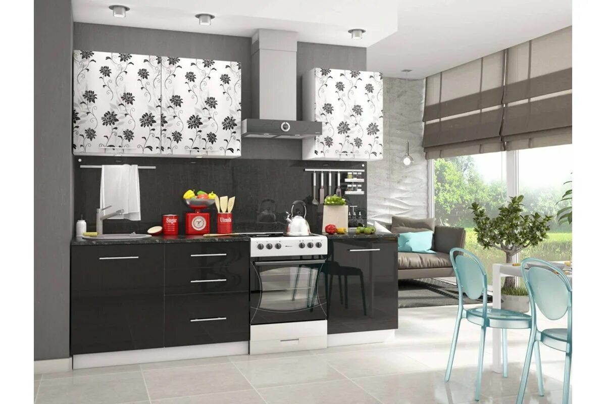 Кухонный гарнитур азалия фото Кухонный гарнитур Корсика 15 (МДФ) 10066747 купить с доставкой в Санкт-Петербург