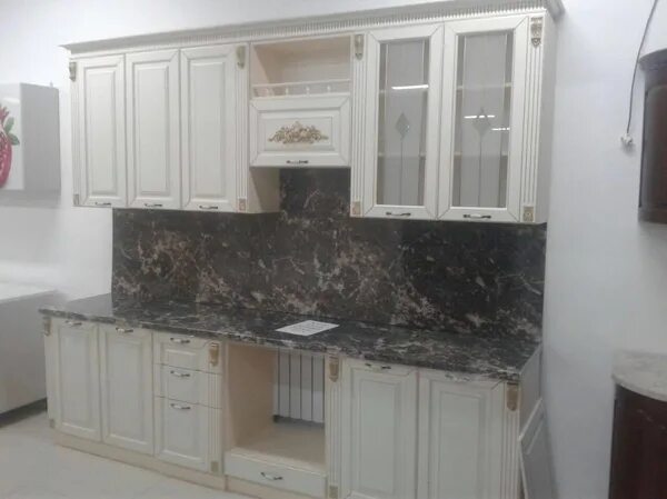 Кухонный гарнитур азалия фото Кухня Азалия 2800 Бежевый матовый Левада мебель в Кропоткине. Цена товара 56 000