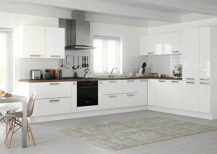 Кухонный гарнитур белого цвета фото White gloss kitchen, Contemporary kitchen design, White kitchen design