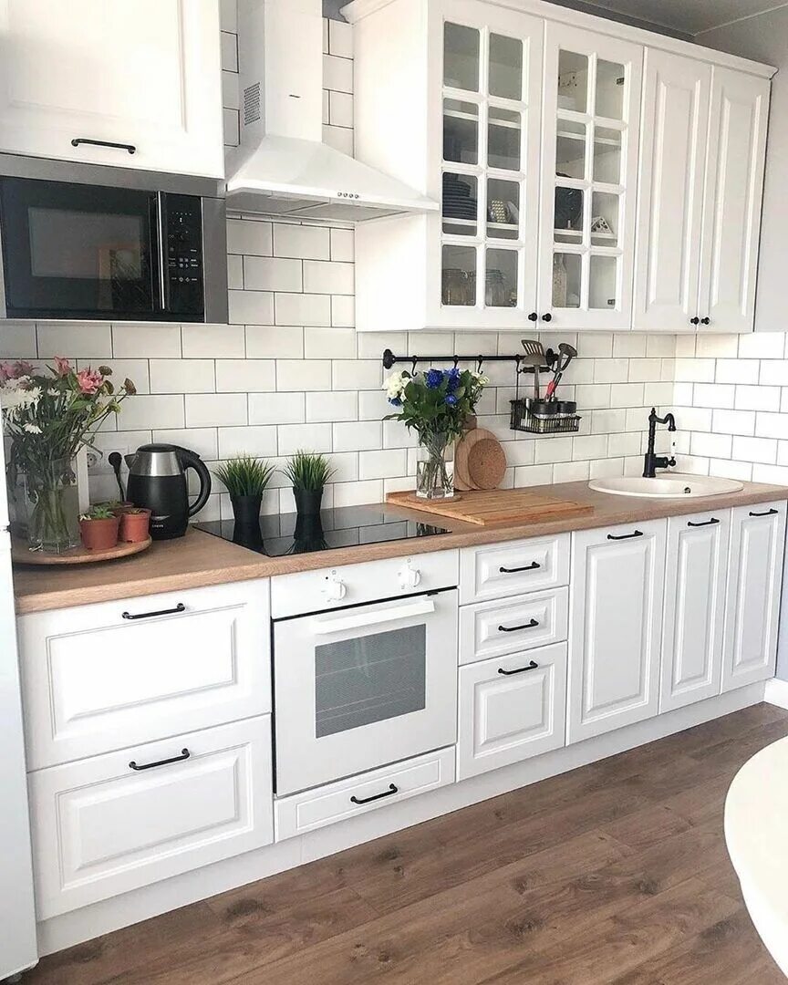 Кухонный гарнитур белый дерево фото ДИЗАЙН ИНТЕРЬЕРА , РОСКОШНЫЕ ДОМА И КВАРТИРЫ - Картинки из тем OK.RU Kitchen rem