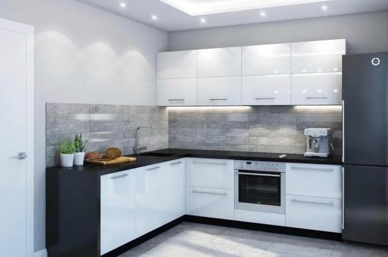 Кухонный гарнитур белый матовый фото Кухни на заказ в интернет-магазине "Неруто-Мебель"