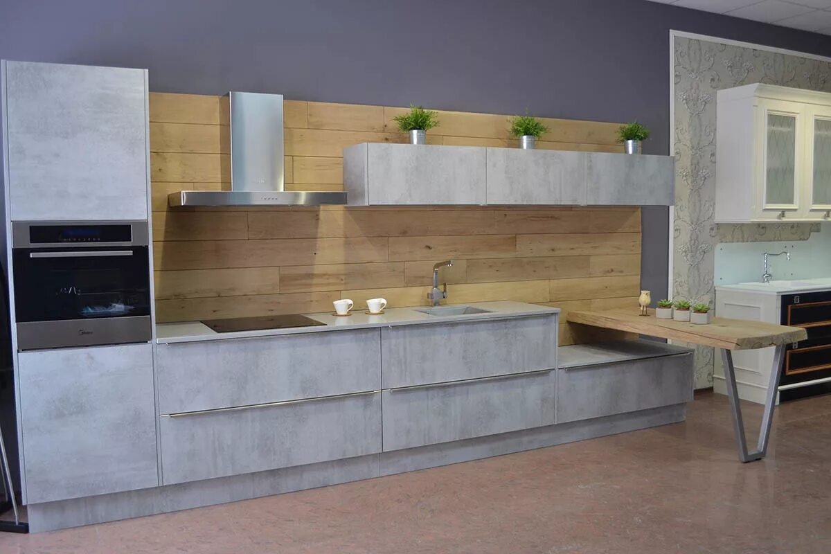 Кухонный гарнитур бетон фото TSS - Италия - Каталог работ - Future Kitchen - Кухни и Шкафы на заказ