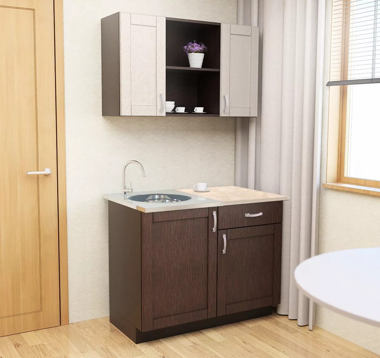 Кухонный гарнитур без мойки фото Кухонные гарнитуры для маленькой кухни без мойки (фото) - rempics.ru