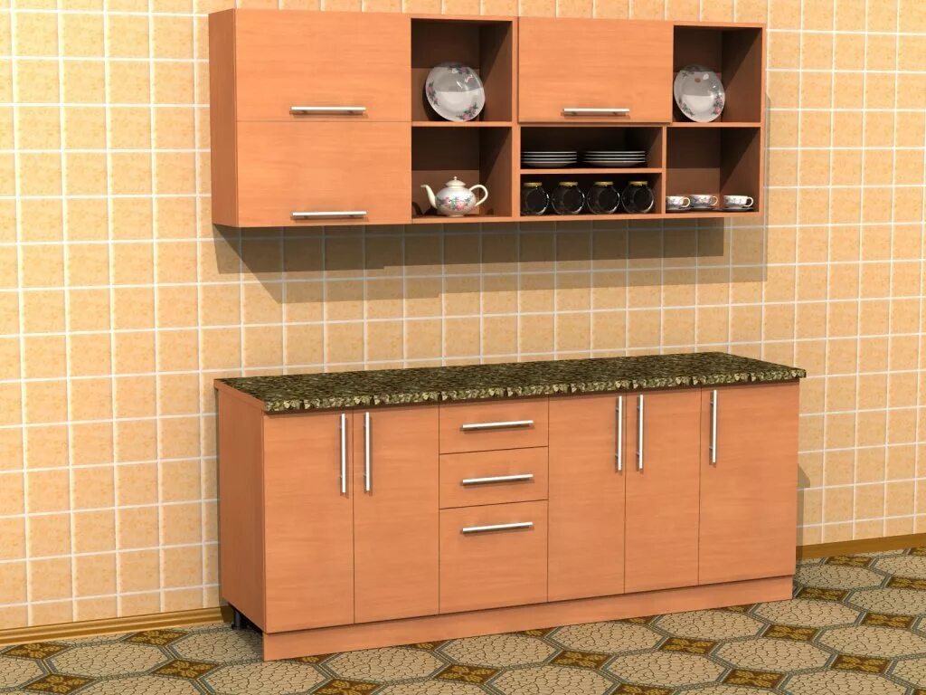 Кухонный гарнитур без мойки фото Маленькая кухня. Купить (заказать) маленькую прямую кухню - К-Мебель ™