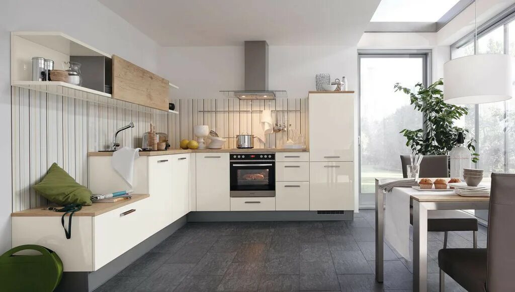 Кухонный гарнитур без навесных шкафов фото Без верхняя: найдено 87 картинок