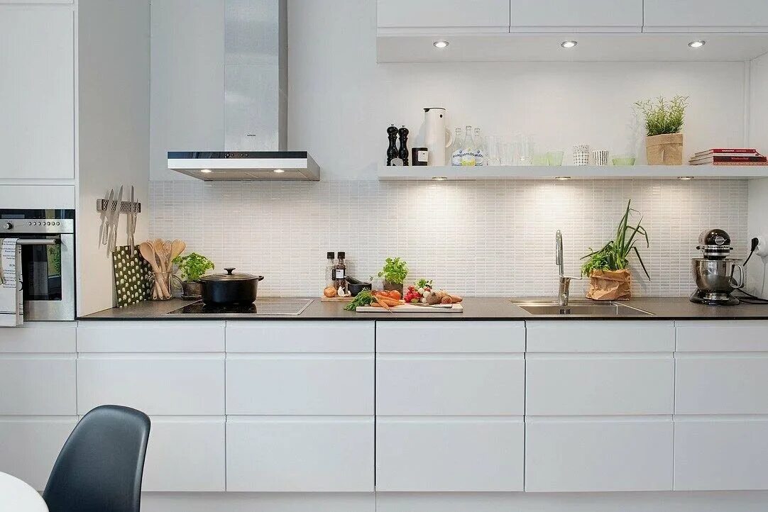 Кухонный гарнитур без верхних шкафов фото Кухня без верхних шкафов. Красота или удобство, что выбираете вы? Mebel.ru Дзен