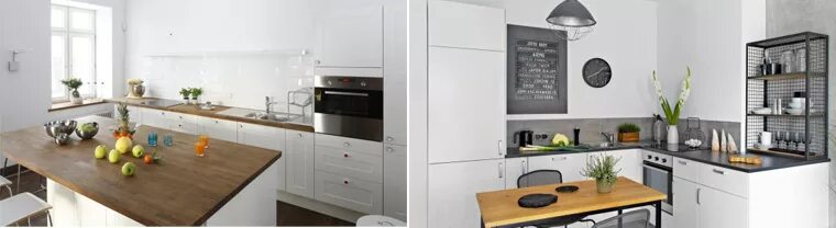 Кухонный гарнитур без верхних шкафов фото Кухни без верхних шкафов - фото, дизайн