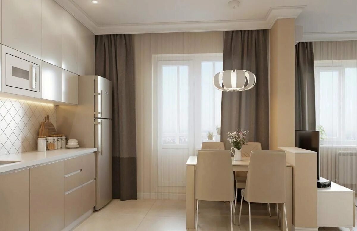 Кухонный гарнитур бежевого цвета в интерьере Коричневая кухня: фото 85 лучших дизайнерских интерьеров