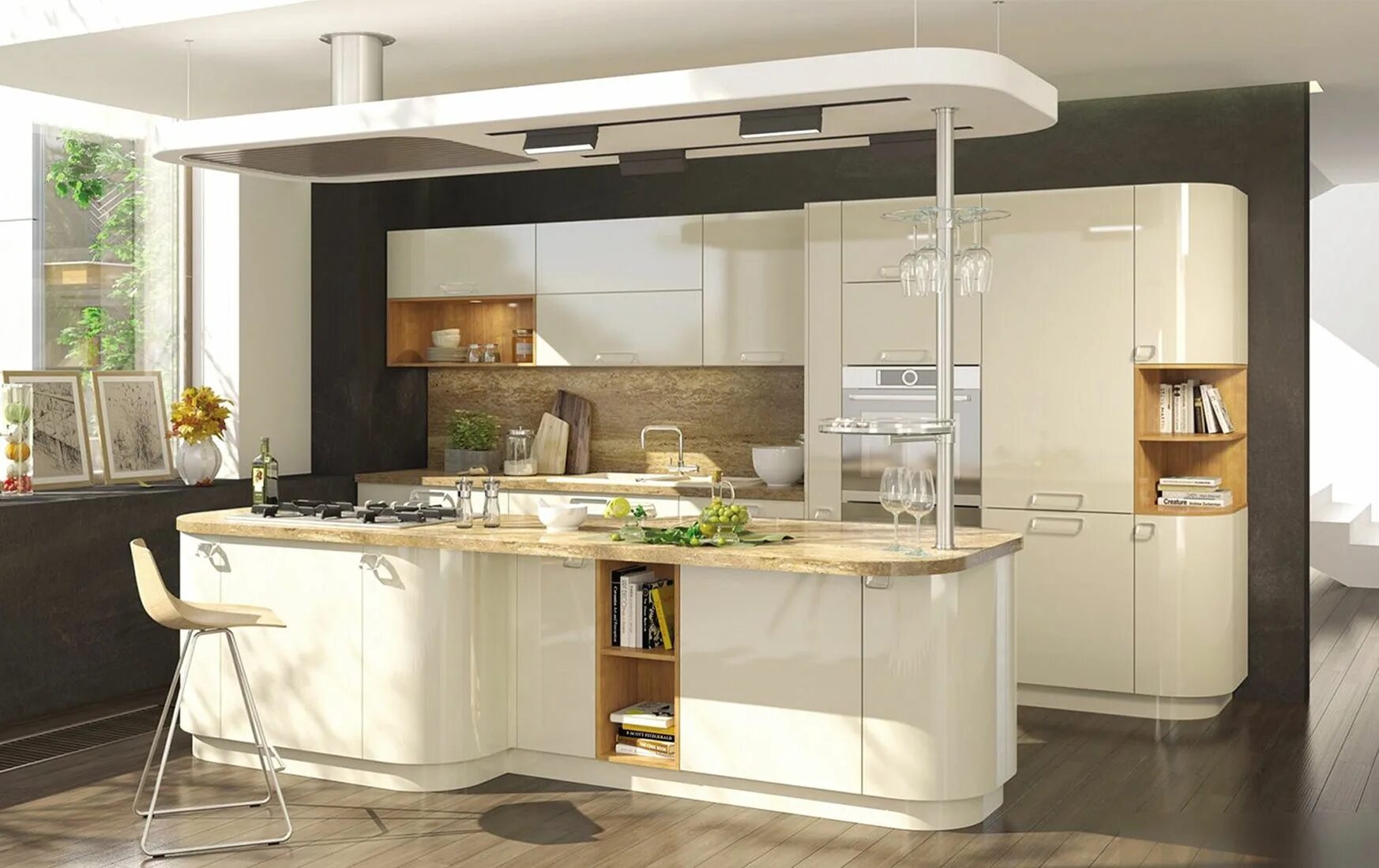 Кухонный гарнитур большая кухня фото VIOLA - кухня в стиле Модерн Kitchen styling, Kitchen, Home