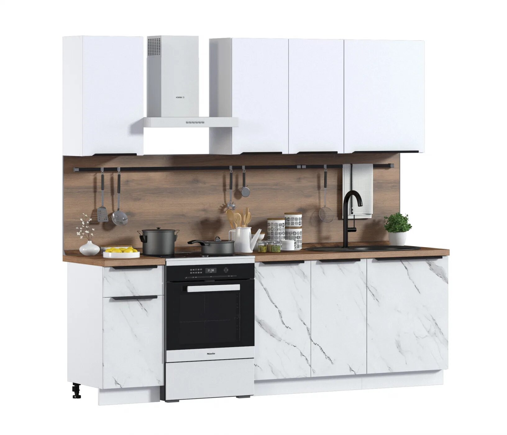 Кухонный гарнитур бристоль фото Кухня Регина серия Bristol Белый/Белоснежный, Арктик 1,8-2,4 м (Бристоль), фасад