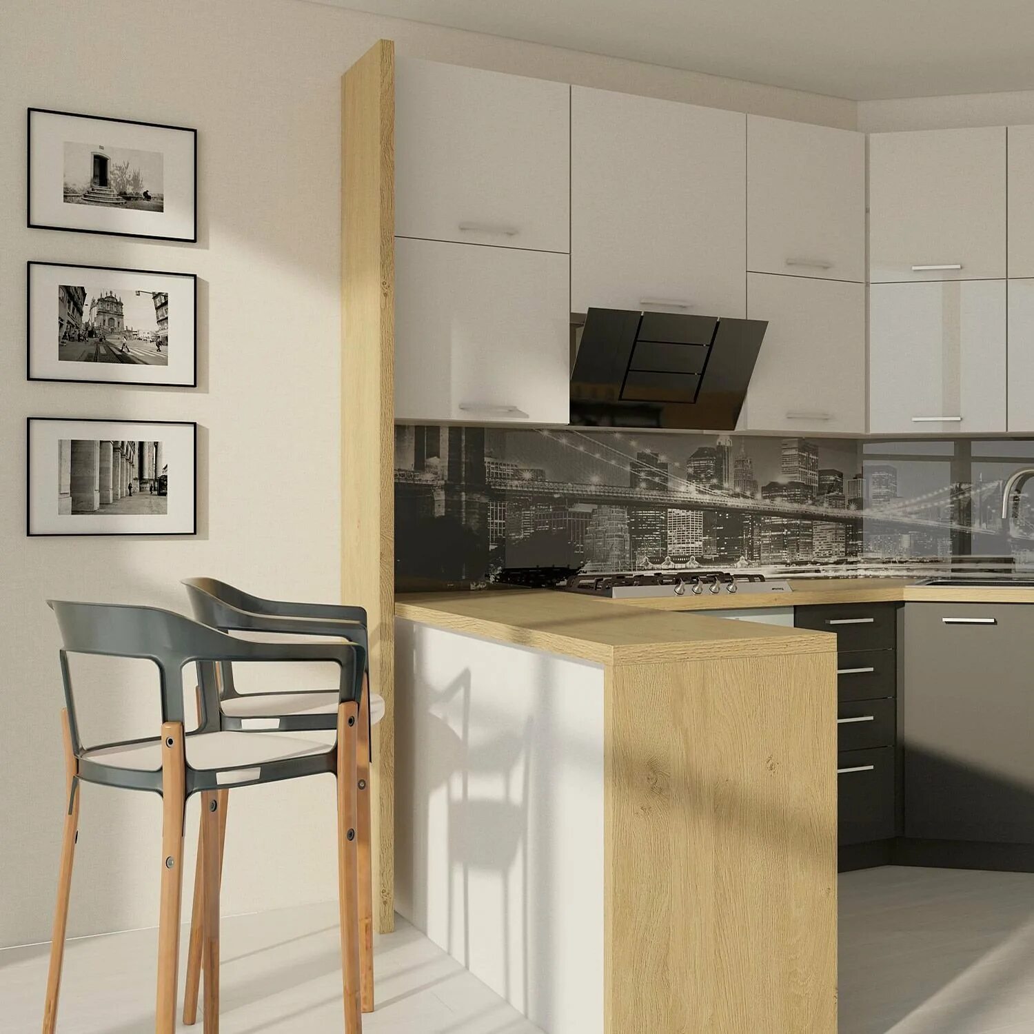 Кухонный гарнитур бруклин фото Кухня бруклин в интерьере - 86 фото