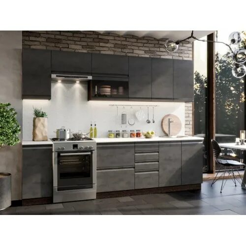 Кухонный гарнитур бруклин фото Кухня Бруклин 2800мм