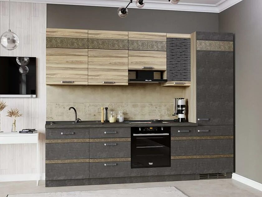 Кухонный гарнитур бруклин фото Кухонный гарнитур Бруклин 21 от производителя - DaVita-мебель