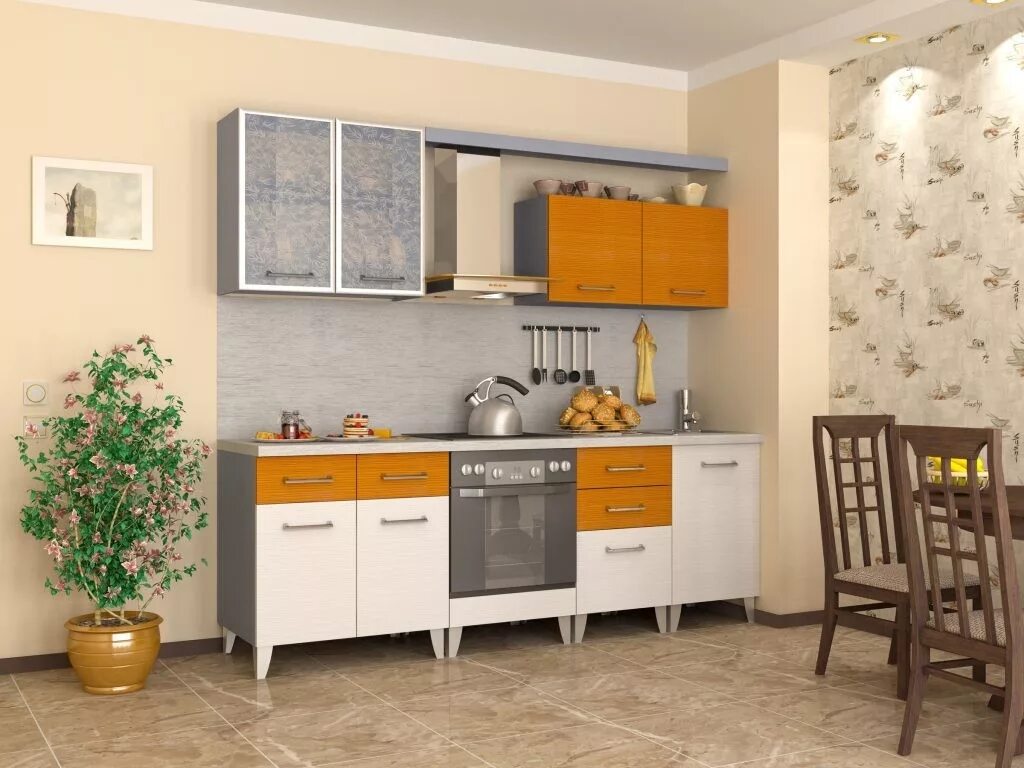 Кухонный гарнитур бюджетный вариант фото Кухня эконом 92 заказать недорого в Москве - 1Кухонный