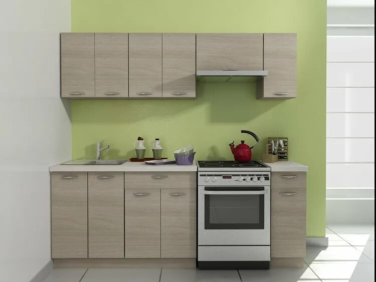 Кухонный гарнитур бюджетный вариант фото Кухня Образец 2