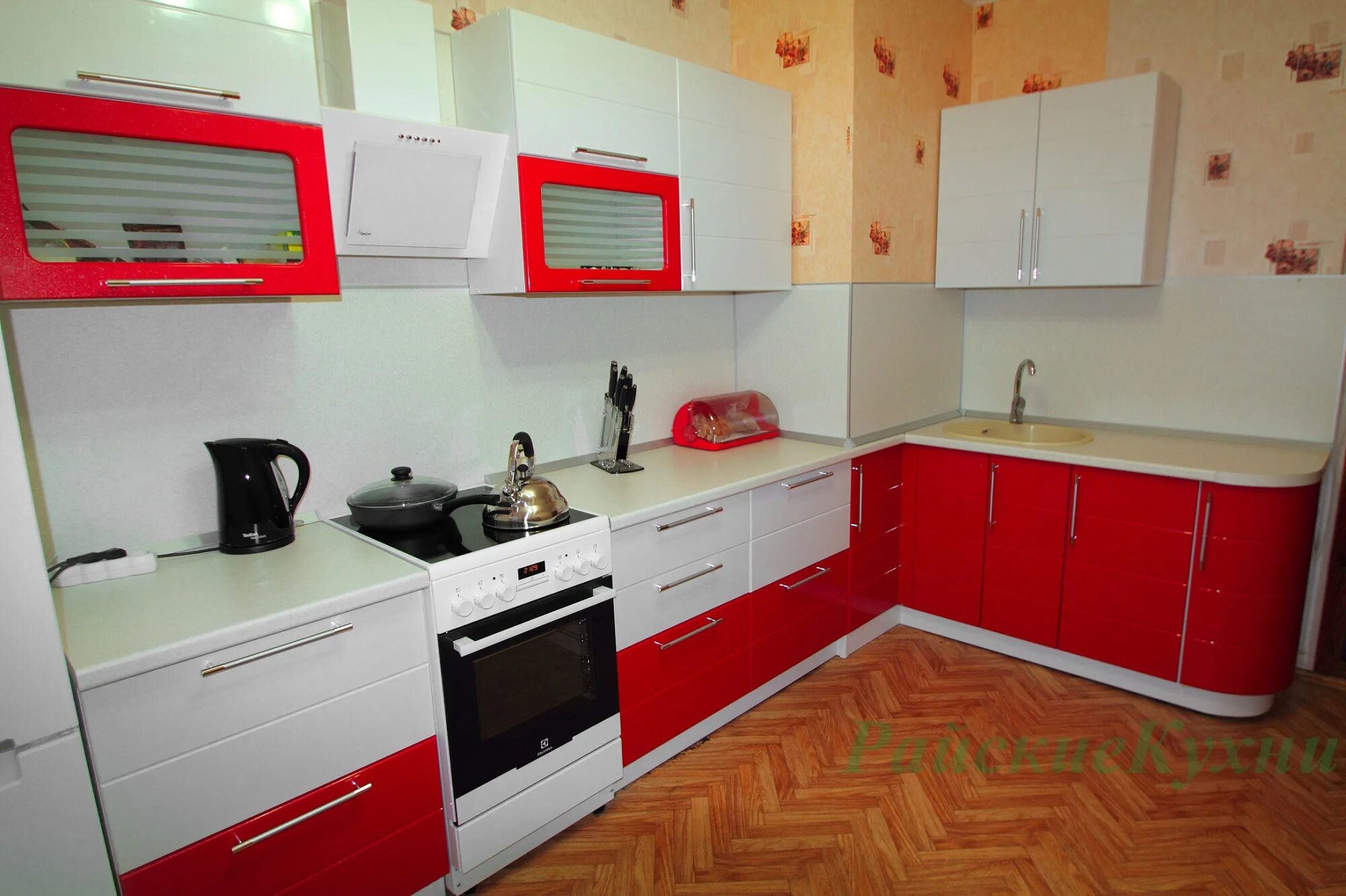 Кухонный гарнитур чебоксары фото Модель Кристина Мебельная фабрика Райские кухни