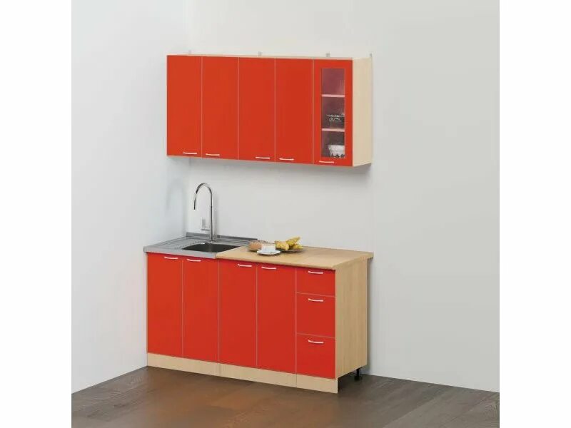 Кухонный гарнитур челябинск недорого фото цены Кухня ЛДСП Эконом 2 / Мебельная фабрика "БиГ", г. Красноярск