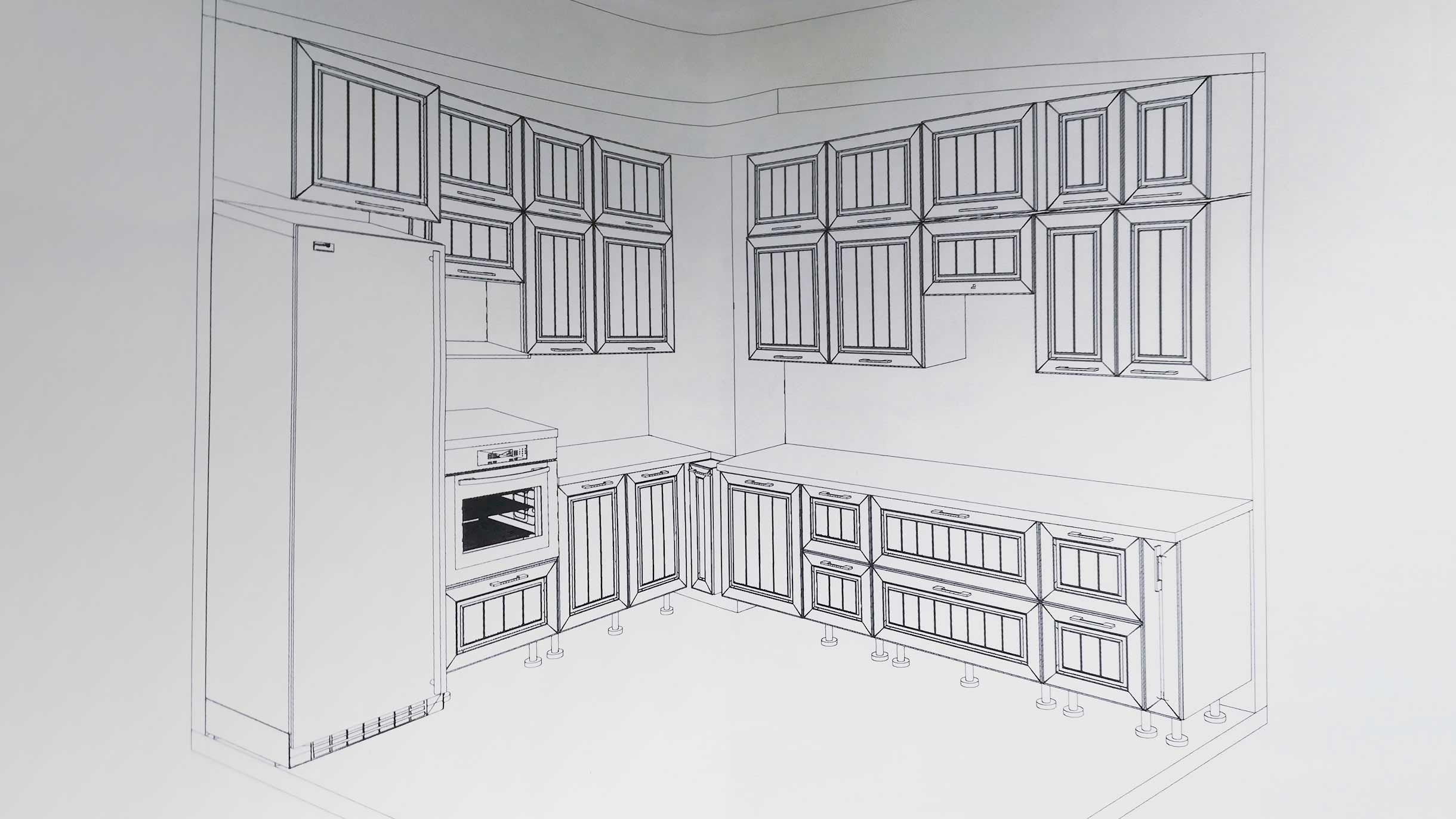 Кухонный гарнитур чертежи фото Кухонный гарнитур размеры чертежи сделать самому фото и видео - avRussia.ru