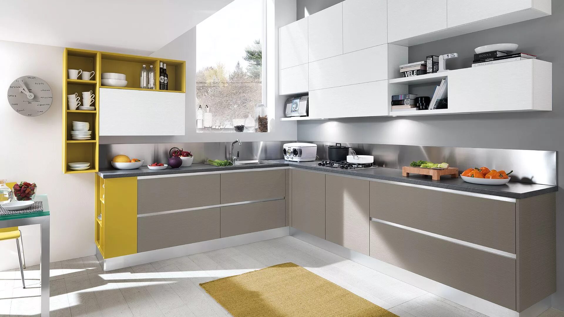 Кухонный гарнитур дизайн современный кухни Кухня Lube Essenza из Италии - купить кухню в Москве в салоне CUCINE.RU Kitchen 