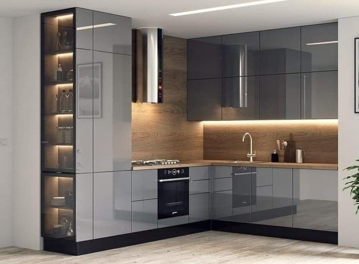 Кухонный гарнитур дизайн современный кухни Pin on kuchnia House design kitchen, Interior design kitchen, Kitchen design dec