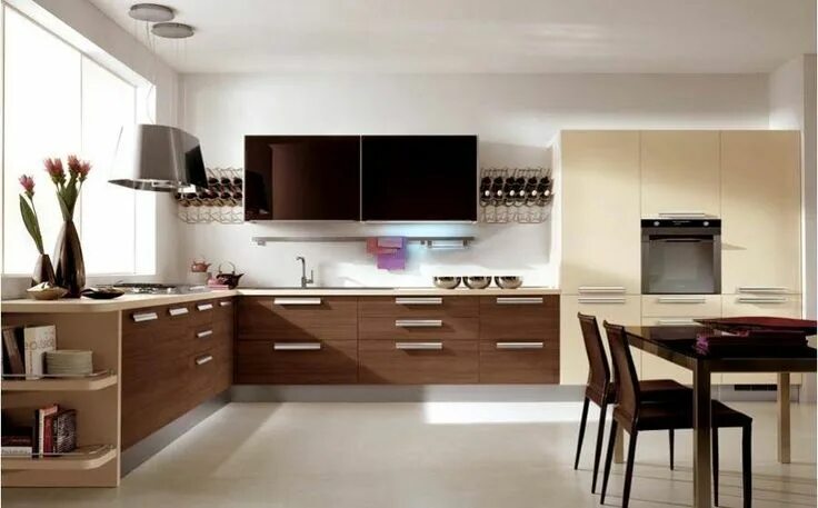 Кухонный гарнитур дизайн современный кухни Clean and Modern Kitchen