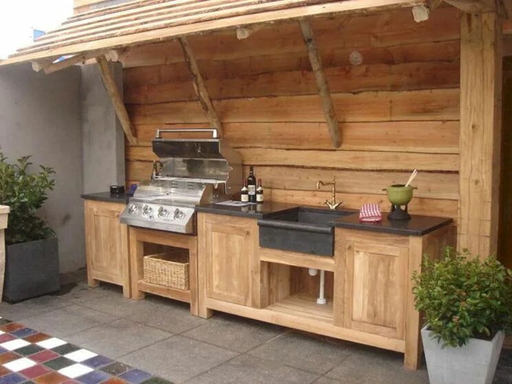 Кухонный гарнитур для дачи фото Outdoor Kitchen Ideas - Today, outdoor kitchens are arranged with almost as much