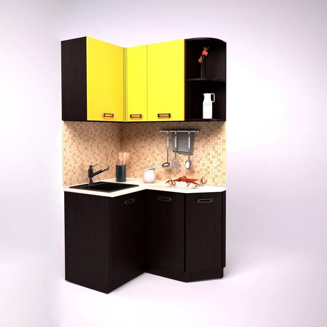 Кухонный гарнитур для маленькой кухни 2024 фото Угловой кухонный шкаф. Гарнитур для маленькой кухни